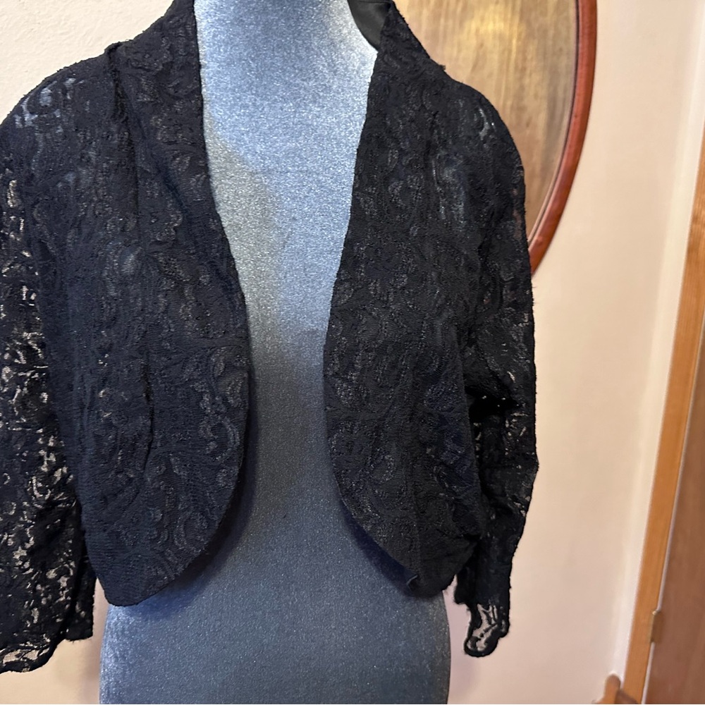 Black lace shrug.